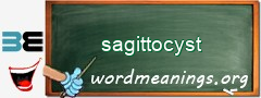WordMeaning blackboard for sagittocyst
